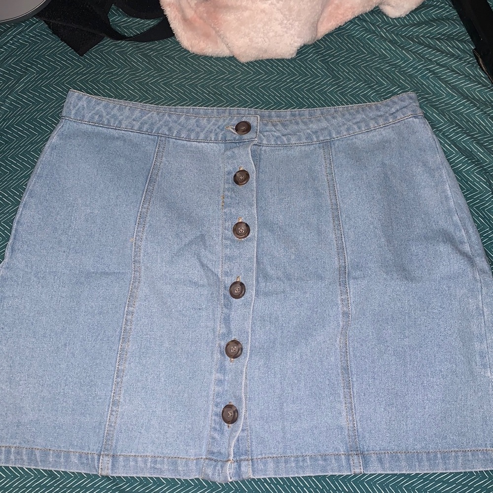 forever 21 jean skirt